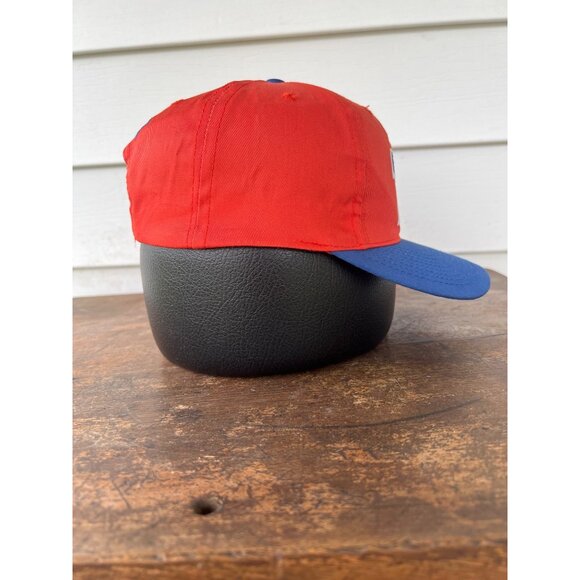 Vintage Red & Blue 76 Sparks Oil Snapback Hat Adjustable Retro Style G3 - Picture 4 of 6